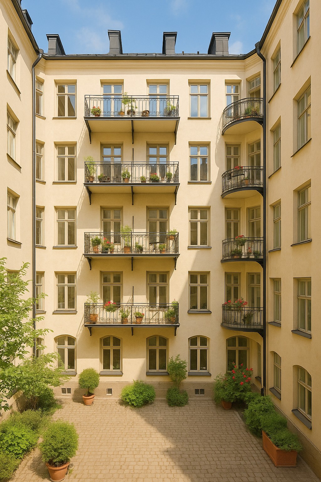 Beautiful Apartment Courtyard